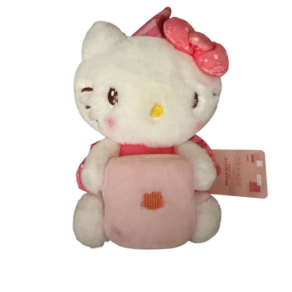 Sanrio‎ Hello Kitty x Bokksu Pink Snack Box Plush Limited Edition 2023 SIL-35027